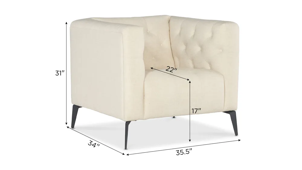 Nicolla Stationary Chair Dimensions