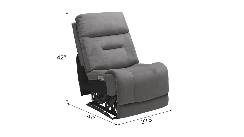 Irving Armless Triple Power Recliner Dimensions