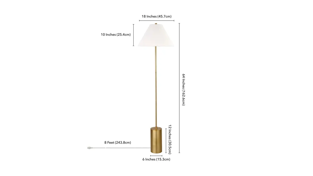 Merida Floor Lamp Dimensions