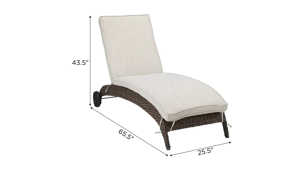 Marin Outdoor Chaise Lounge Dimensions