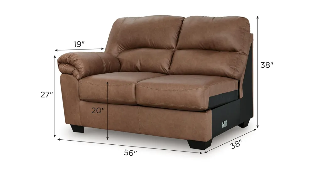 Livingstone Left Arm Facing Loveseat Dimensions