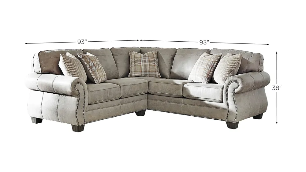 Olsberg 2-Piece Sectional Dimensions