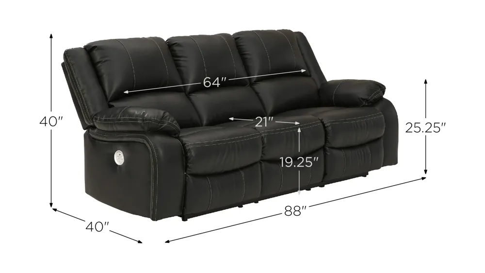 Cordero Power Sofa Dimensions