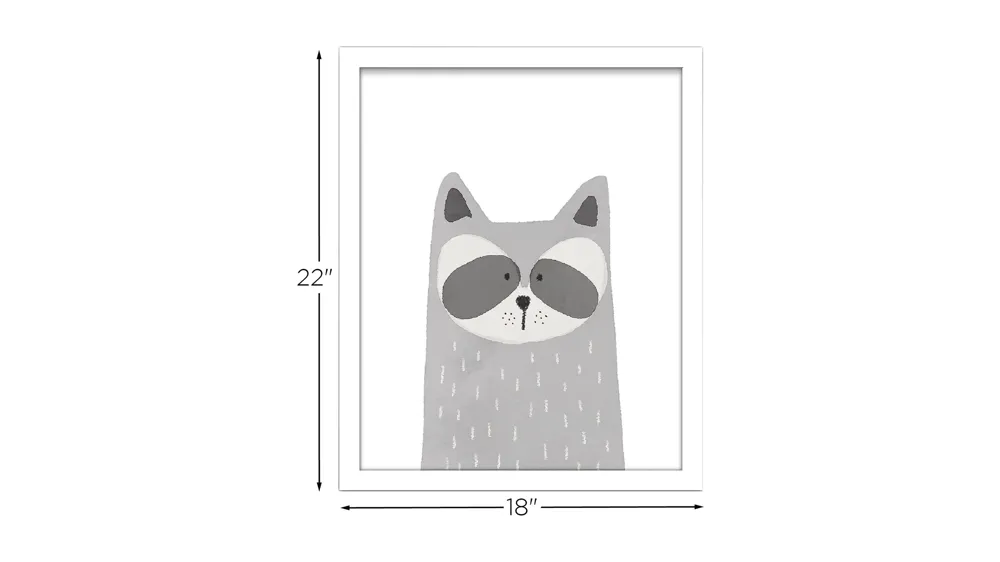 Raccoon Wall Art Dimensions