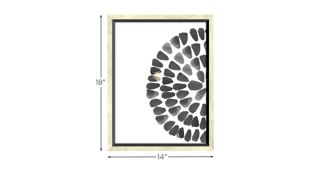 Array Black - Petal 2 Wall Art Dimensions