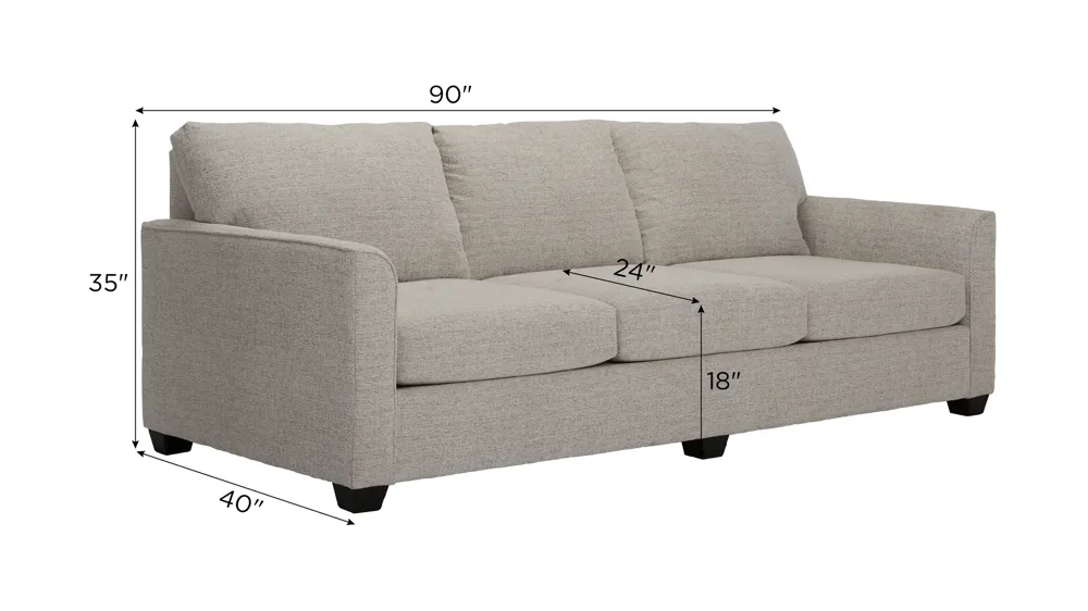 Kendall Sofa w/ Drop Down Table Dimensions