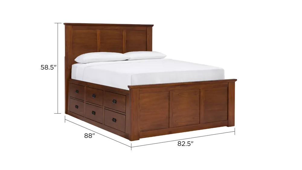 Gulliver Captain Bed with 9 Drawers Dimensions