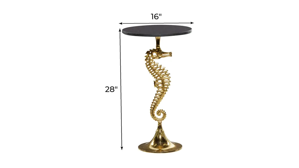 Ivy Collection Seahorse Accent Table Dimensions