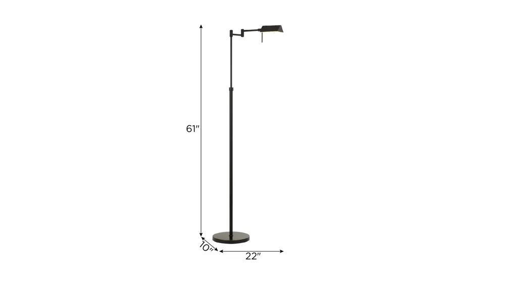 Pharmacy Adjustable Led Floor Lamp Dimensions