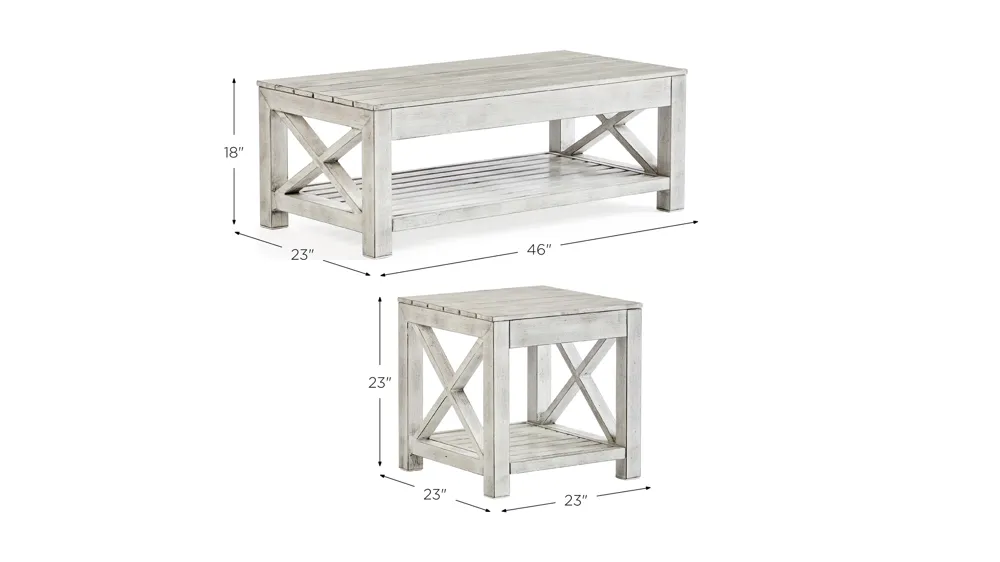 Farlowe 2-pc. Outdoor Table Set Dimensions