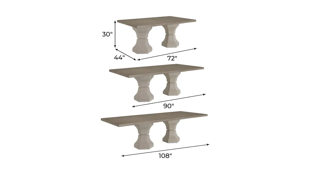 Seraphina Dining Table Dimensions