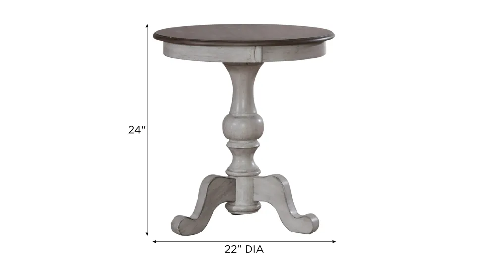Ocean Isles End Table Dimensions