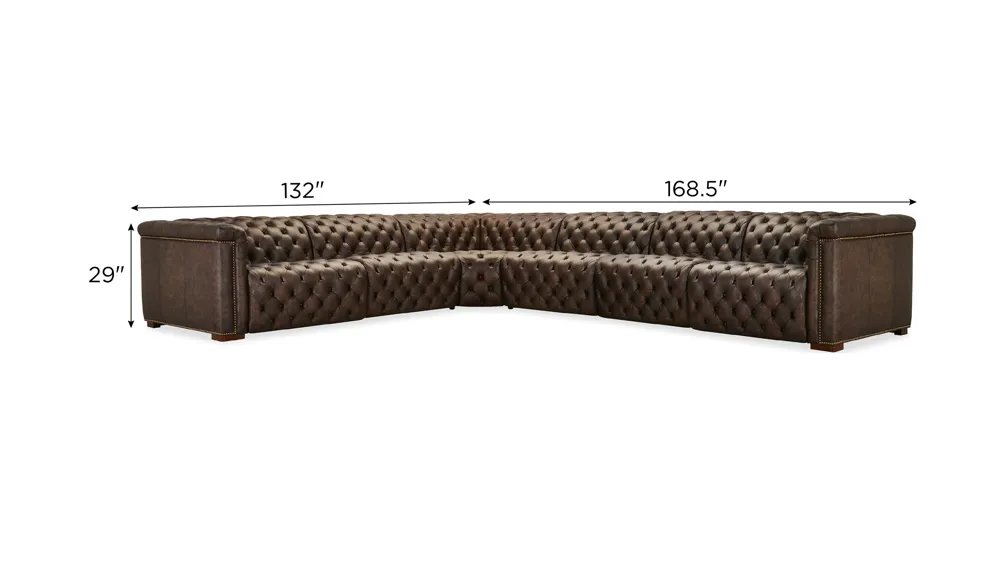 Savion Deux 6-pc. Sectional Dimensions