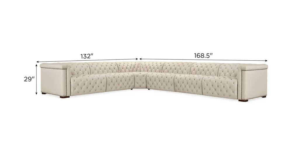 Savion Deux 6-pc. Sectional Dimensions