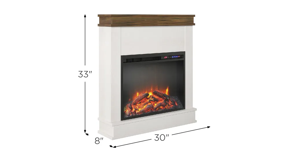 Mateo Electric Fireplace Dimensions