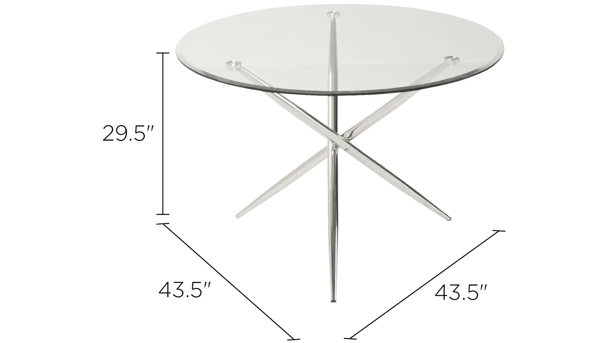 Nico Glass Dining Table