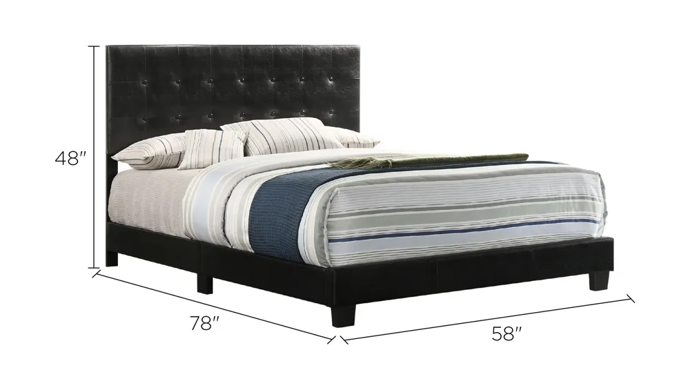 Caldwell Upholstered Panel Bed Dimensions