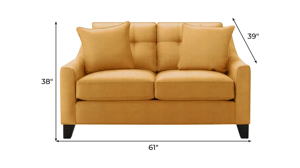 Carmine Loveseat Dimensions