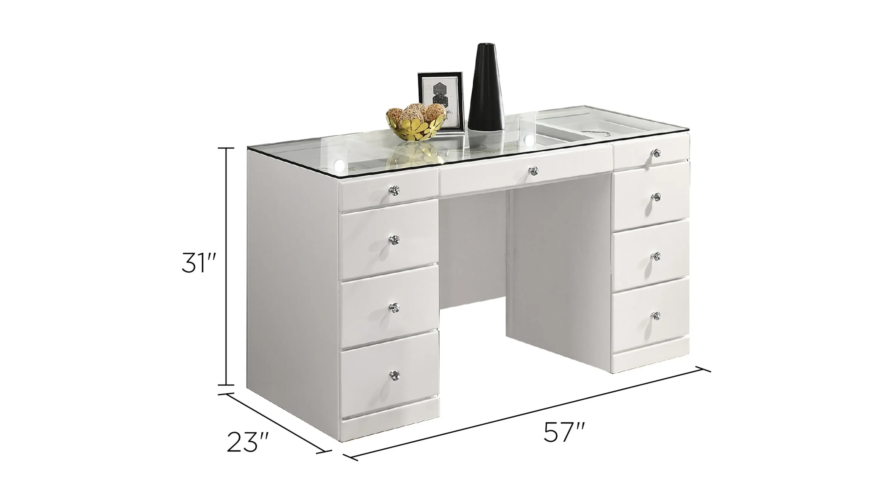 Diem large Vanity Table | Raymour & Flanigan