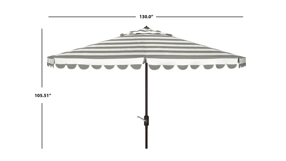Lavinia 11 ft Rnd Crank Umbrella Dimensions