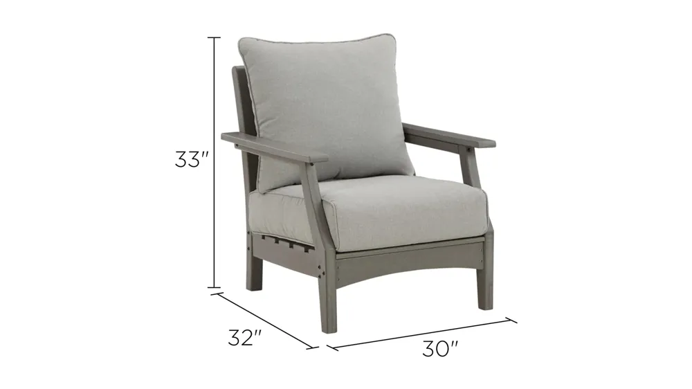 Visola Outdoor Lounge Chair Set of 2 Dimensions