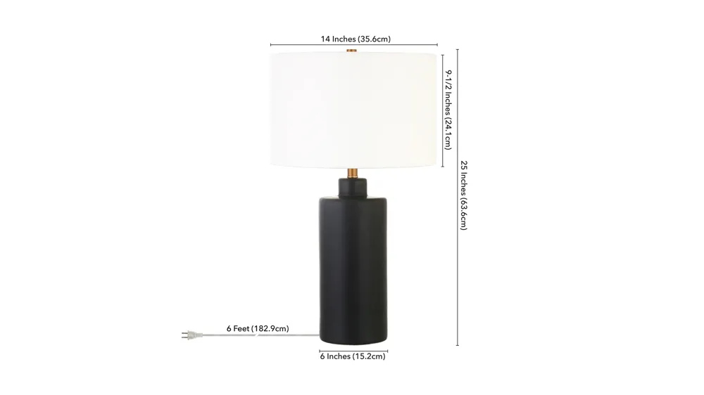 Elmdale Table Lamp Dimensions