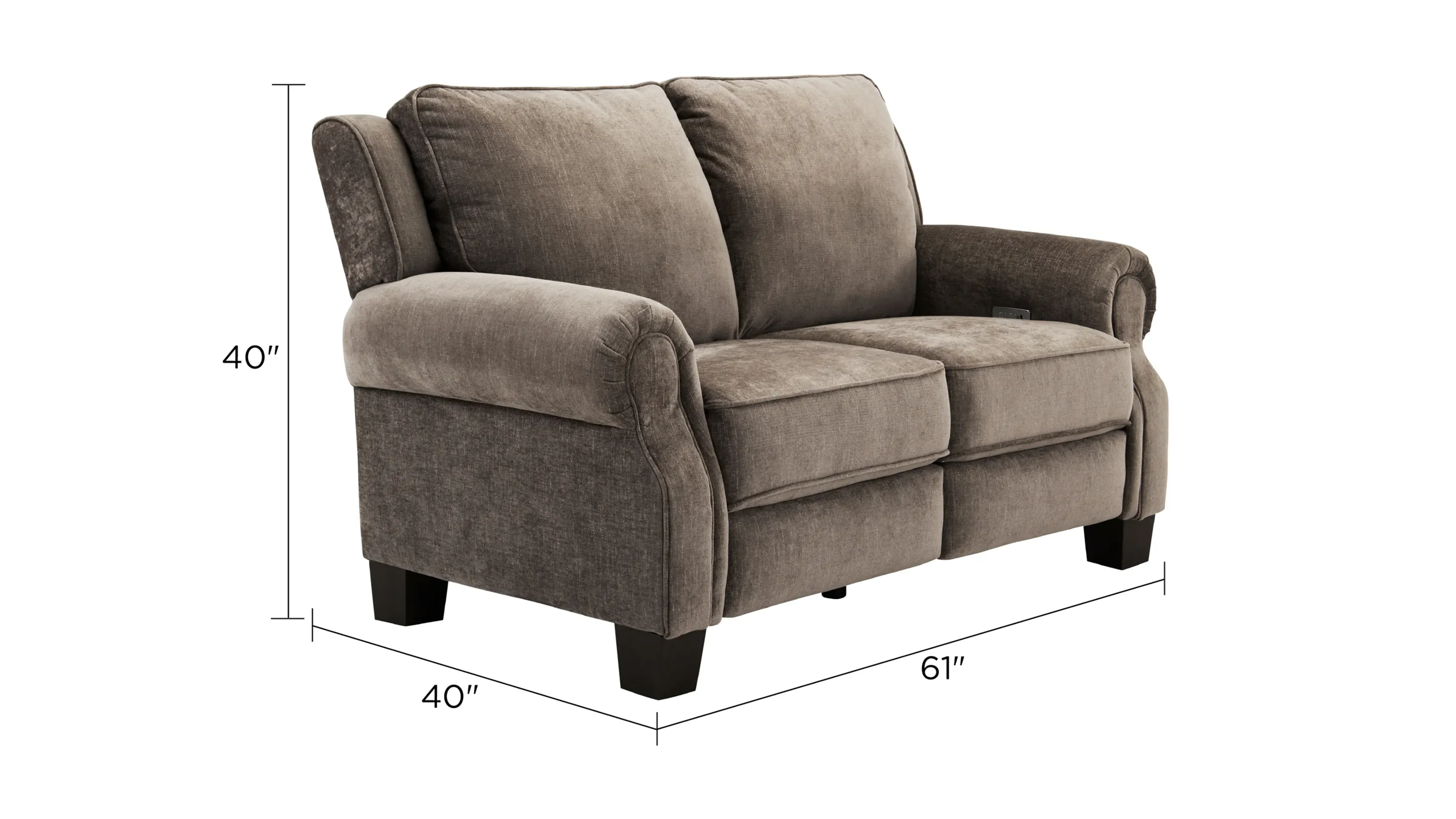 New Garden Dual Power Loveseat | Raymour & Flanigan
