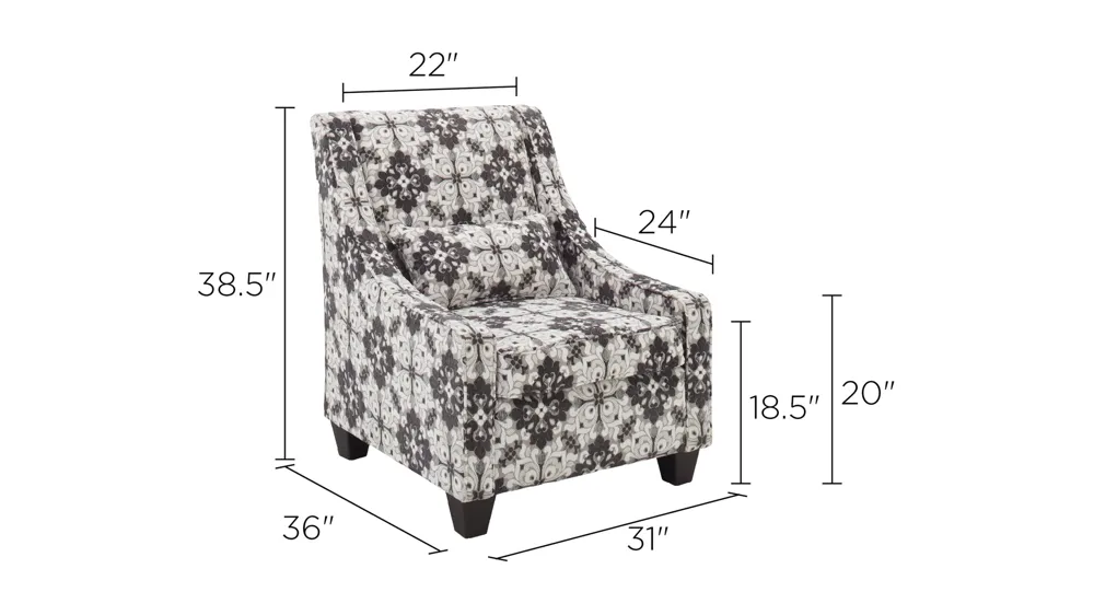 Caid Accent Chair Dimensions