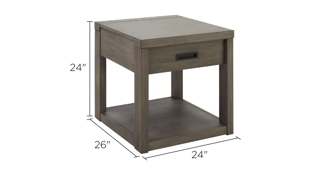 Riata Rectangular End Table Dimensions