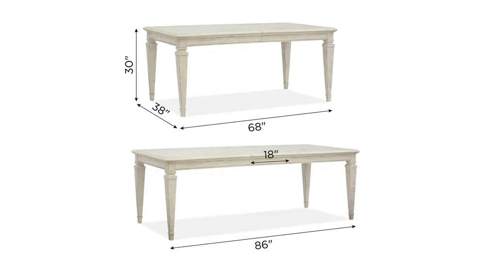 Ashford Dining Table Dimensions