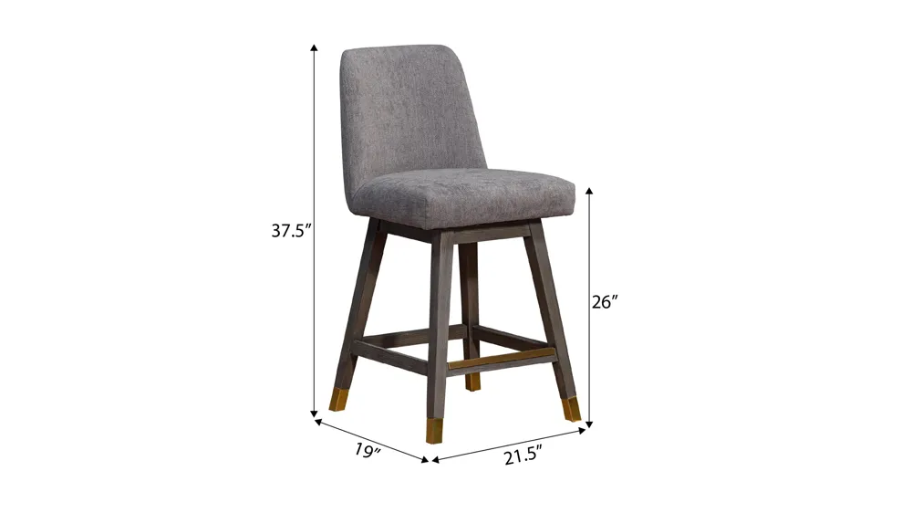 Viola Swivel Counter Stool Dimensions