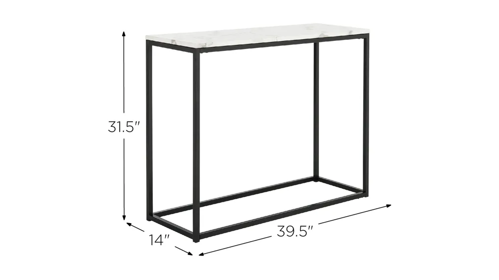 Filbert Console Table Dimensions