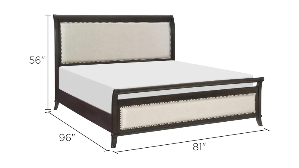 Union City Upholstered Bed Dimensions