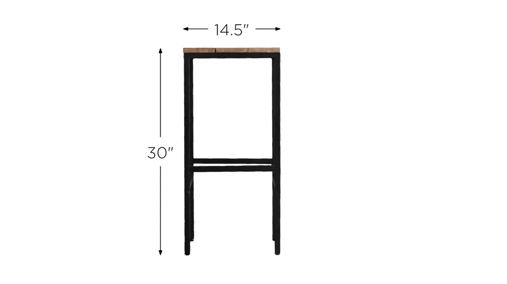 Torrance Outdoor Bar Stools - Set of 2 Dimensions