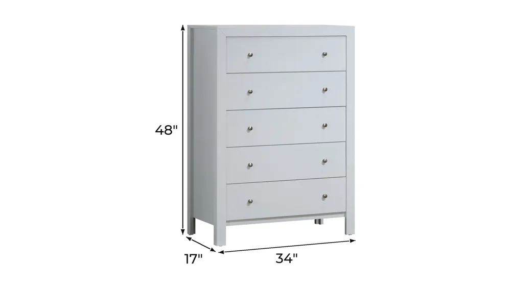 Burlington Bedroom Chest Dimensions