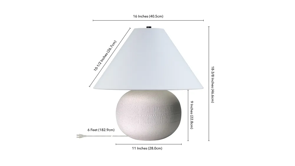 Willa Table Lamp Dimensions