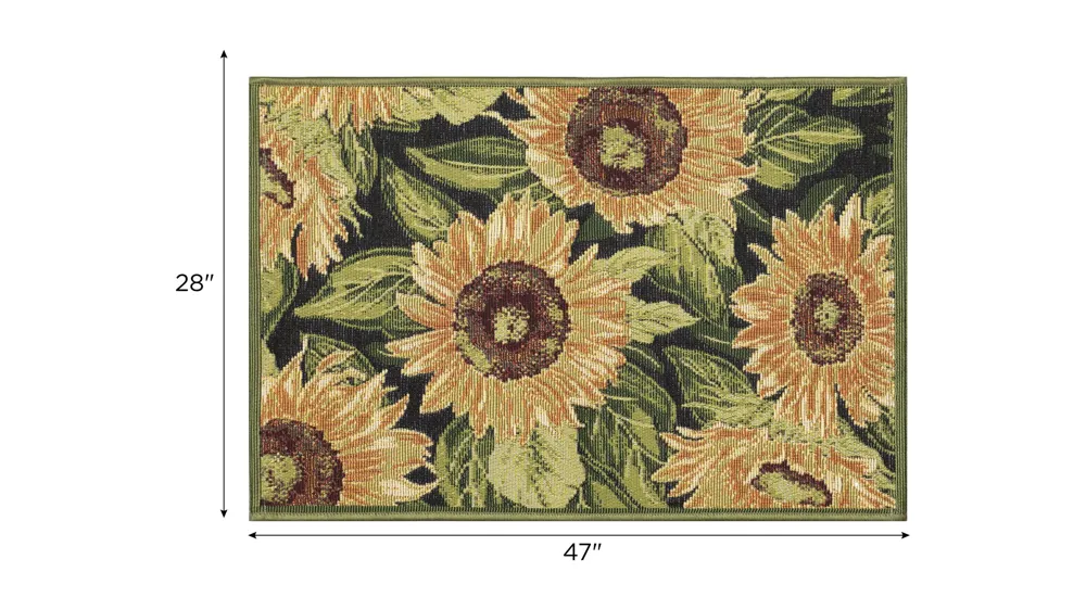 Esencia Sunflowers Indoor/Outdoor Mat Dimensions