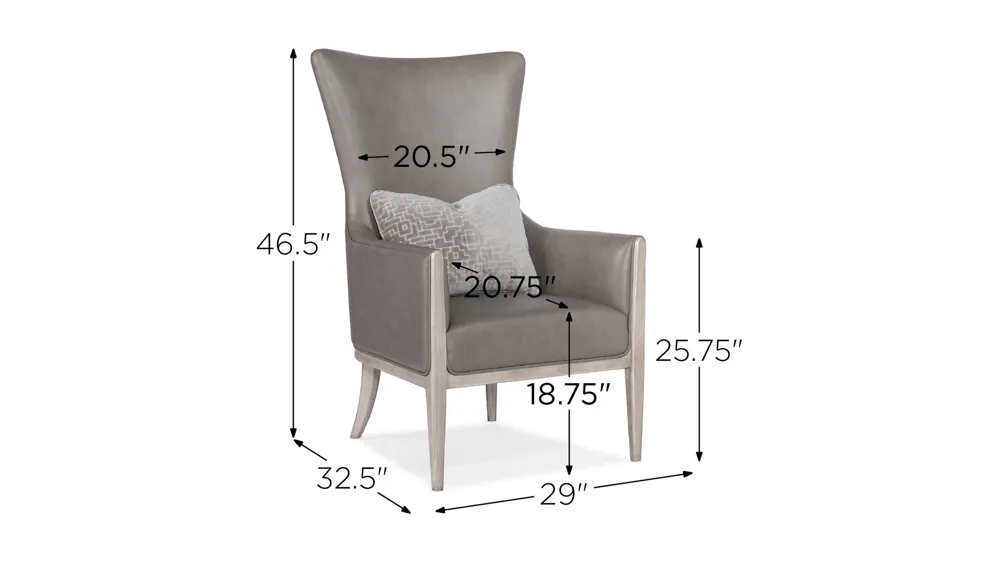Kyndall Club Chair Dimensions