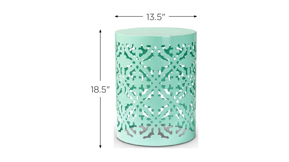 Jamila Metal Outdoor Side Table Dimensions