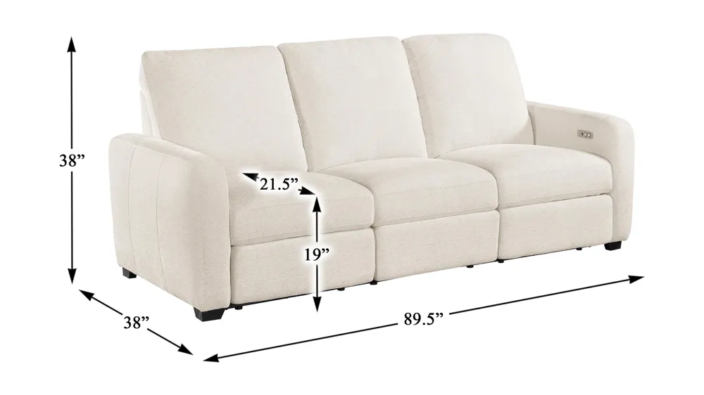 Leif P2 Reclining Sofa Dimensions