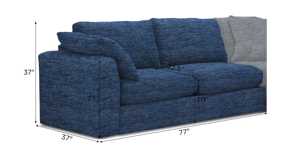 Nappily Left Arm Facing Loveseat Dimensions