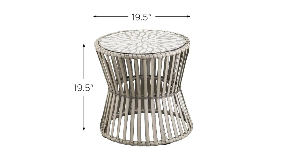 Gibson Round Side Table Dimensions