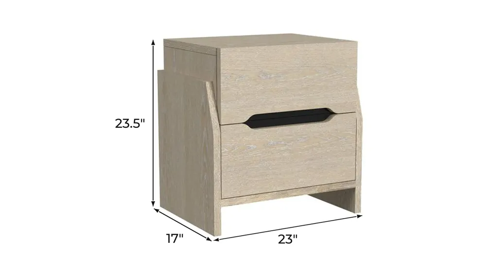 Darby Power Nightstand Dimensions