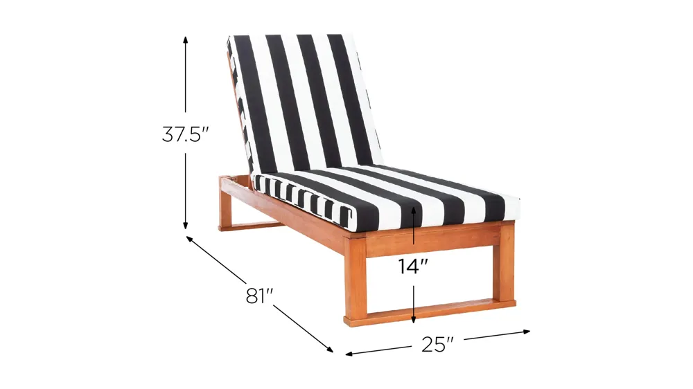 Danser Sun Lounger Dimensions