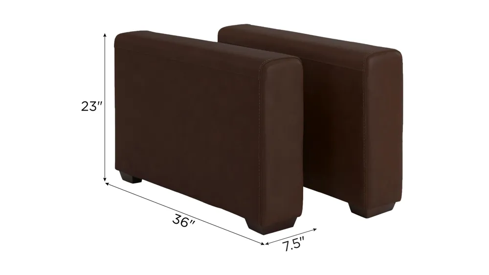 Harley Set of Two Leather Track Arms Dimensions