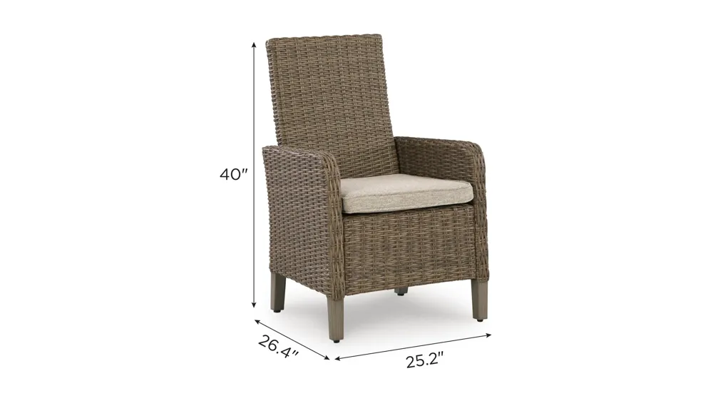 Laguna Heights Outdoor Arm Chair (Set of 2) Dimensions