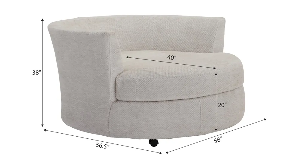 Dune Swivel Chair Dimensions