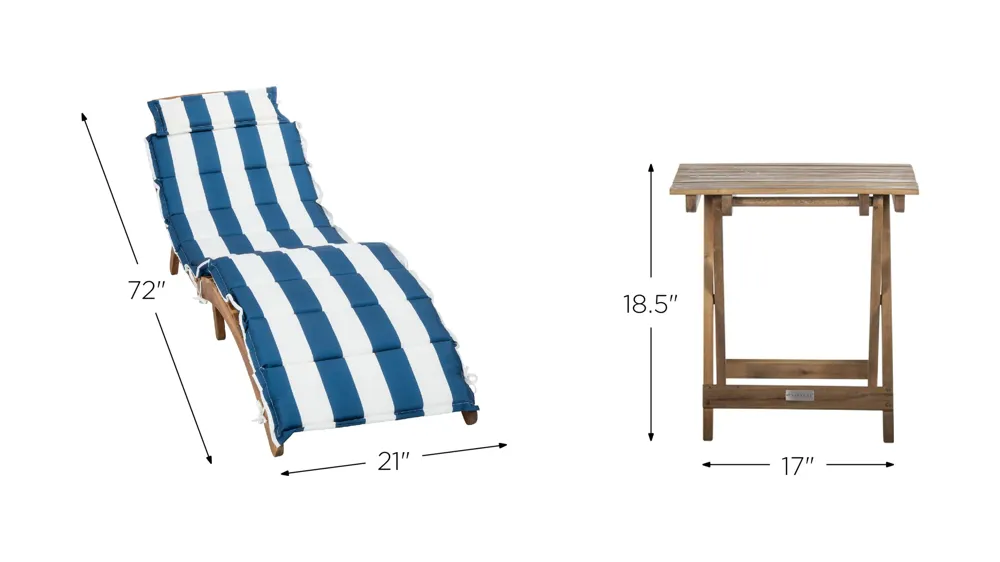 Luca 3-pc. Lounge Set Dimensions