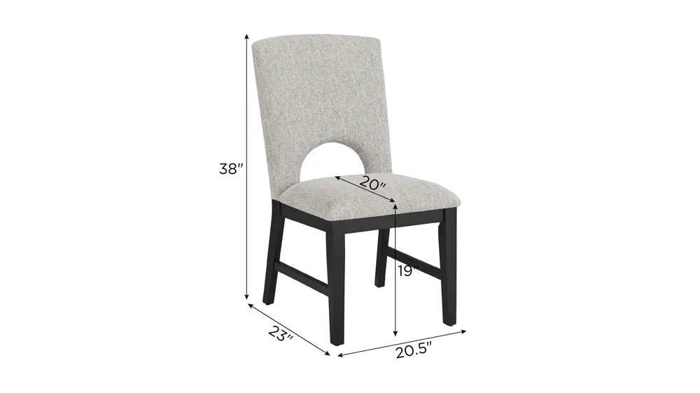Rupert Side Chair- Set of 2 Dimensions