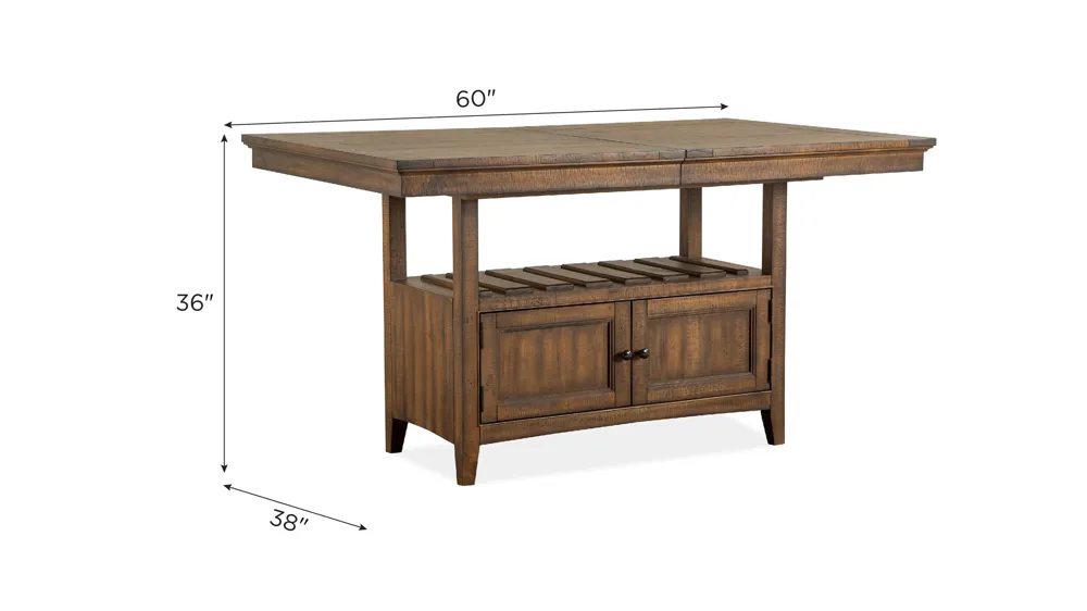 Ivy Ridge Counter Table Dimensions